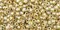 Toho 11/0 Round Japanese Seed Bead, TR11-998, Gilt Lined AB Light Jonquil